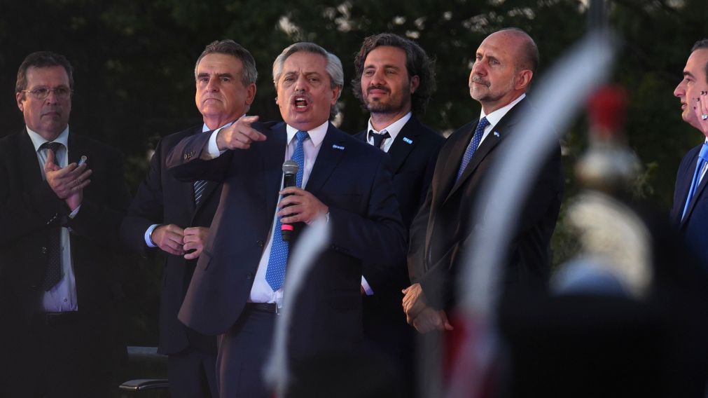 El Presidente mantuvo una tensa reuni�n con empresarios y comerciantes (archivo).