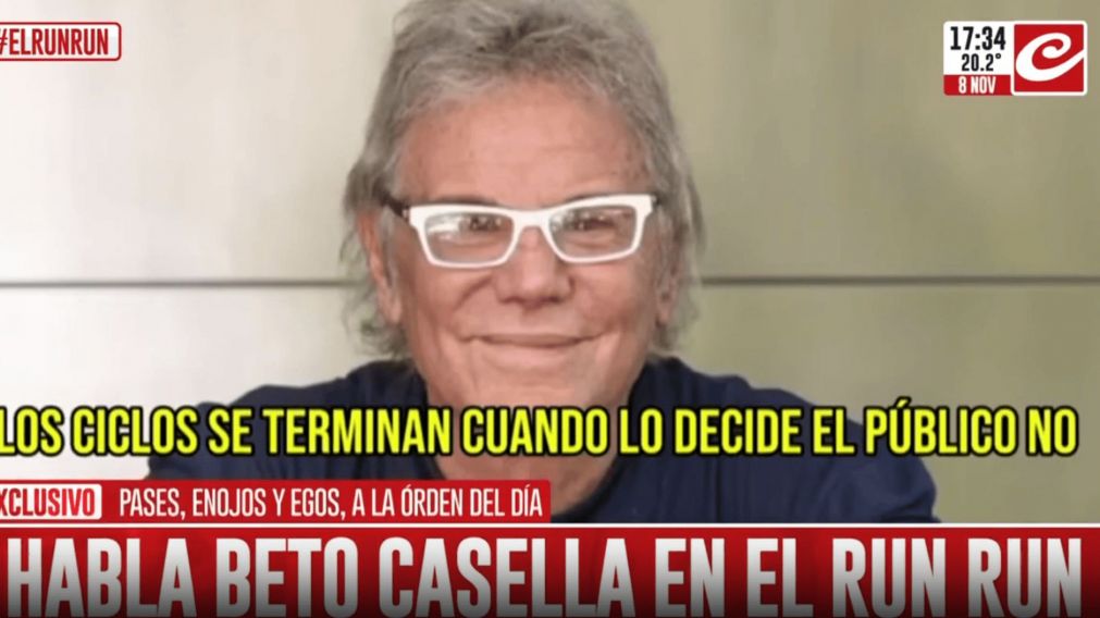 Beto Casella habló con el Run Run.