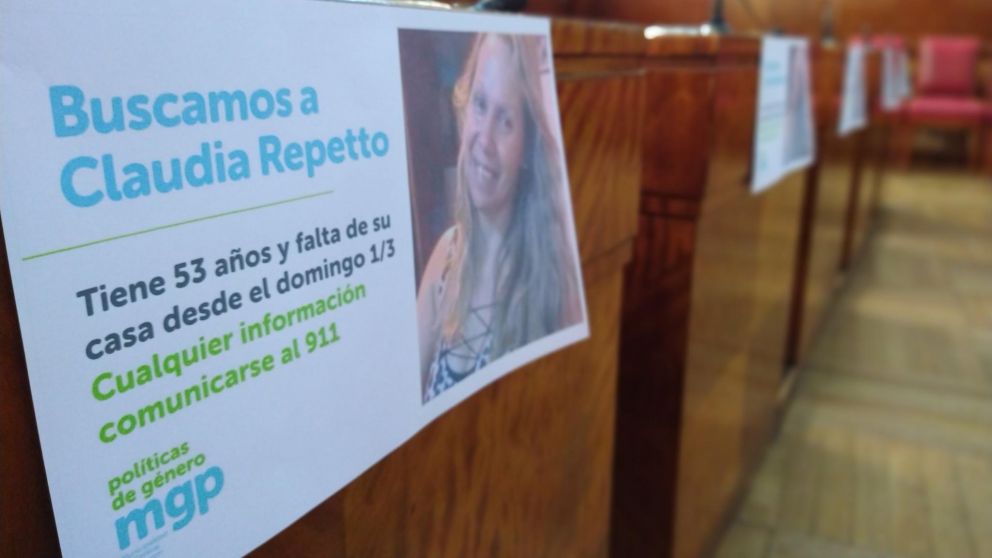 Piden recaratular la investigación por la desaparición de Claudia Repetto.