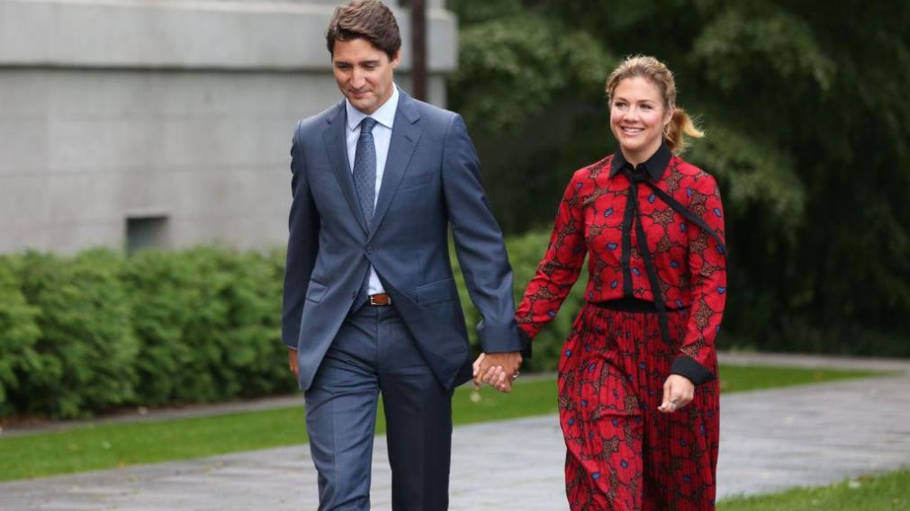 Trudeau y su esposa, aislados por el coronavirus.