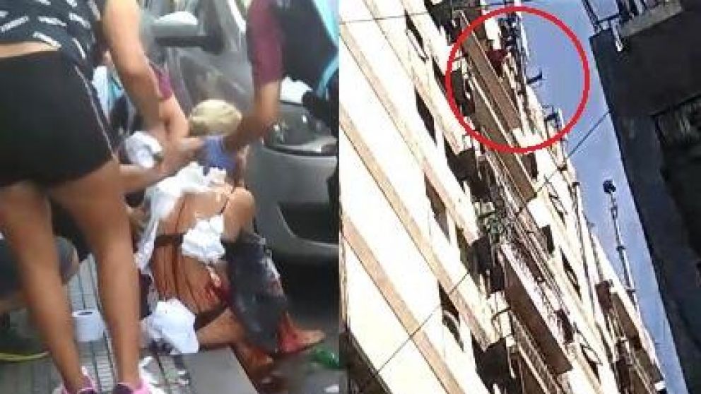Vecinos capturaron imágenes de la dramática situación.