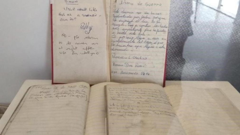 El documento estaba expuesto en el Museo Malvinas e Islas del Atlántico Sur, denominada "Diarios de Guerra".