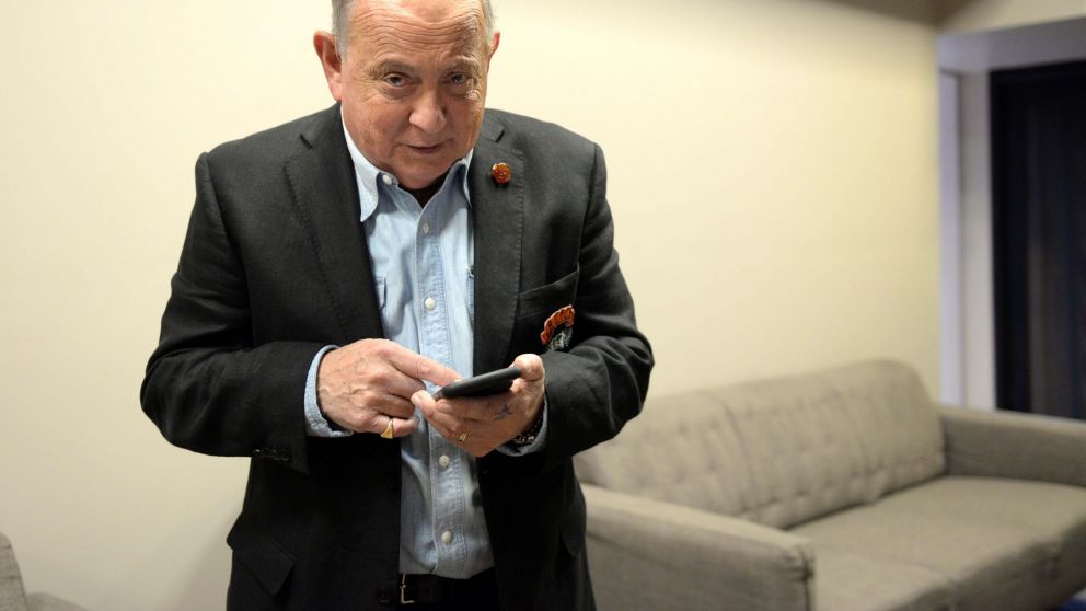 Chiche en los estudios de Crónica TV (Crónica/Nahuel Ventura).