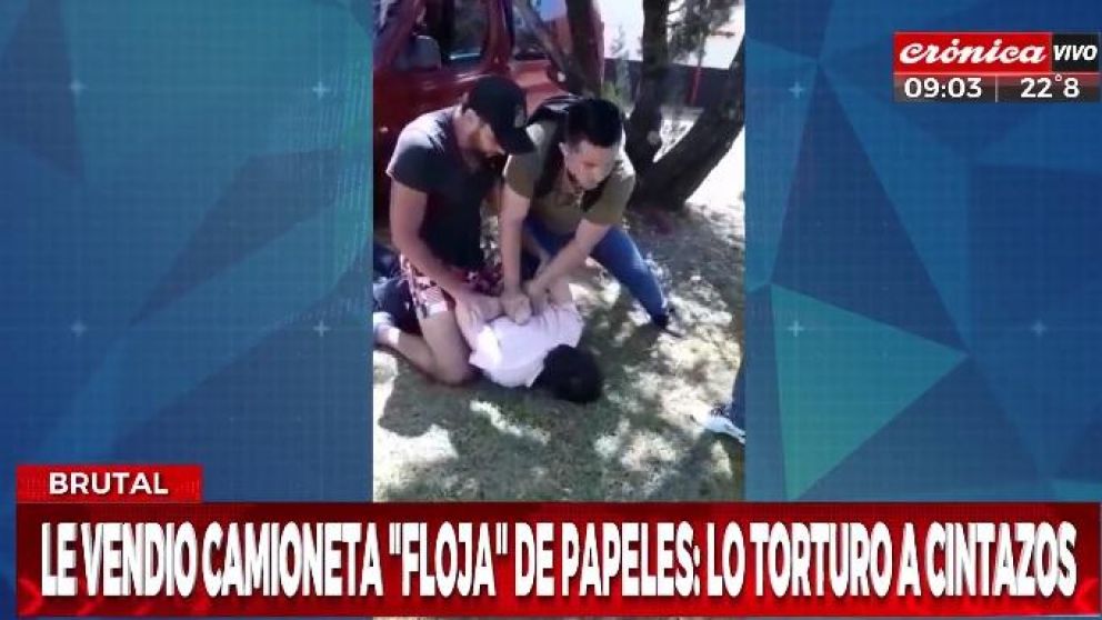 La policía investiga el hecho (Captura de video).