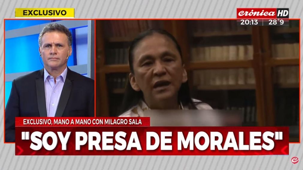 La dirigente política habló con Crónica HD.