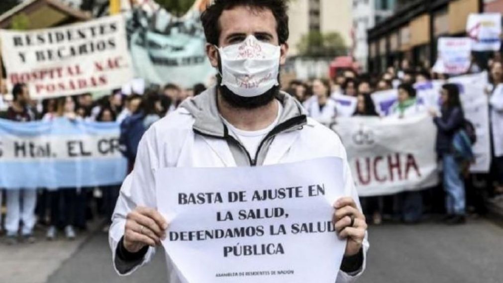 El reclamo de los enfermeros.
