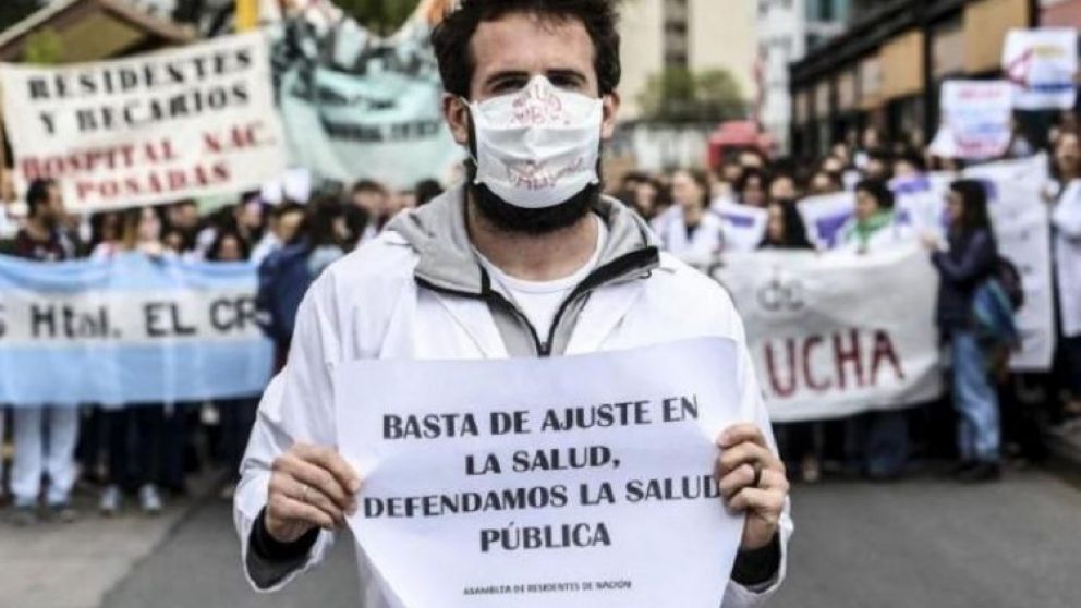 El reclamo de los enfermeros.