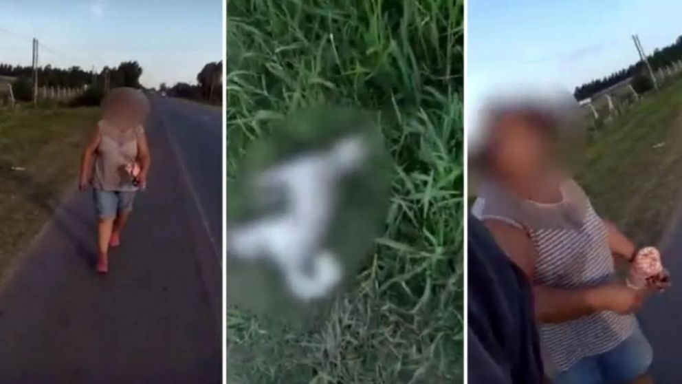 La mujer fue filmada por un testigo del violento hecho. (Captura video)