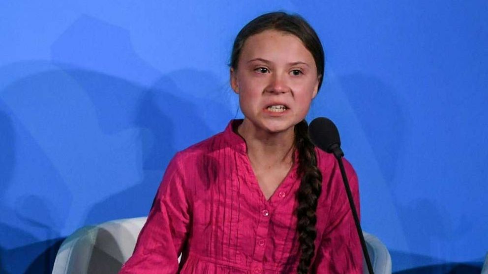 Greta Thunberg arremetió contra los líderes mundiales.