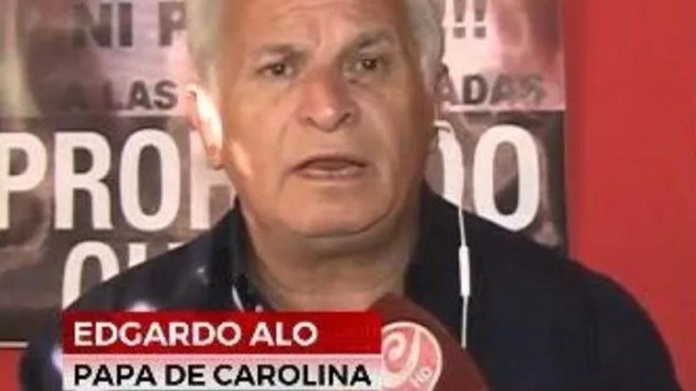 El padre de Carolina Aló pidió una perimetral para Tablado a 24 horas de su liberación.