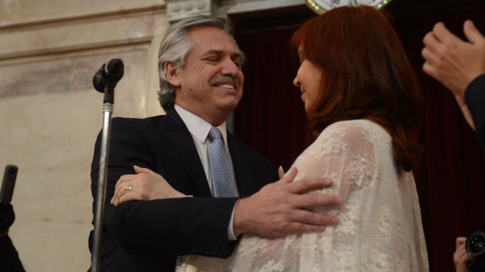 Con una foto del pasado 11 de diciembre, Alberto saludó por su cumpleaños a Cristina. (Hernán Nersesian/Diario Crónica)