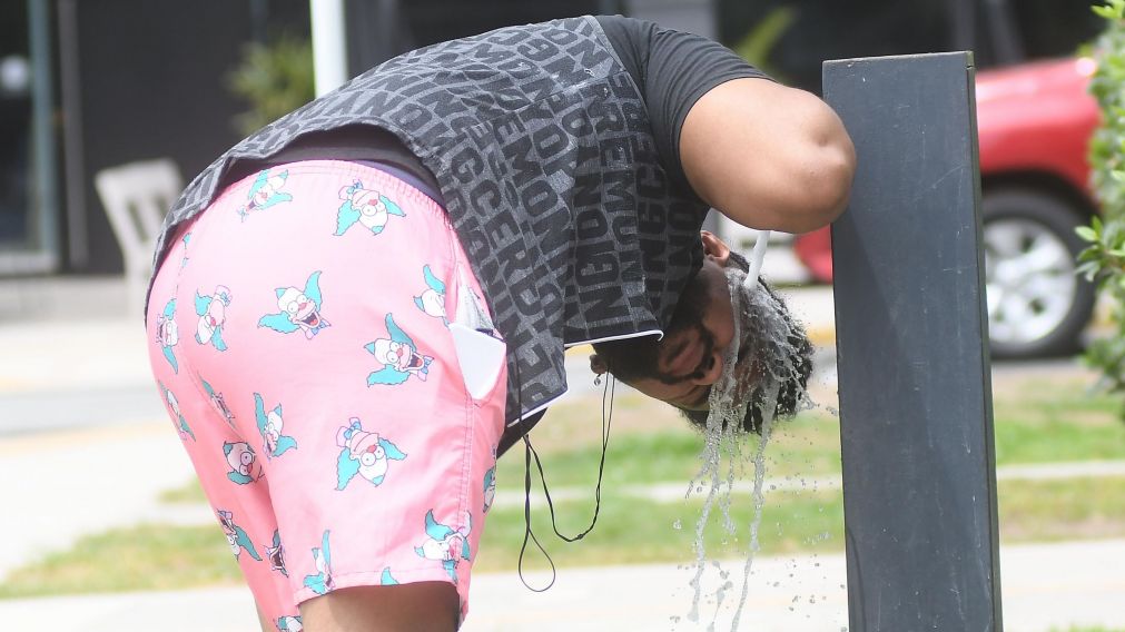 La sensación térmica en la Ciudad superó los 47 grados (Rubén Paredes/Crónica).