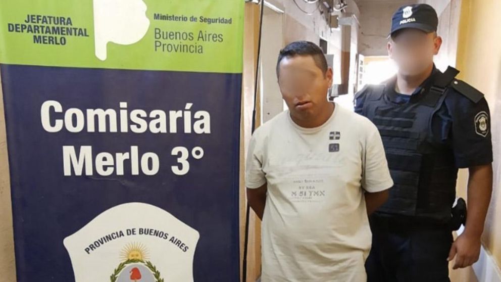 Este es el individuo que fue detenido en Merlo tras haber asesinado a cuchilladas a su ex pareja.