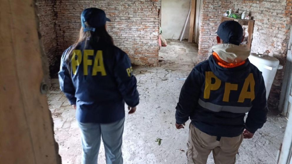 Los efectivos policiales allanaron dos propiedades.