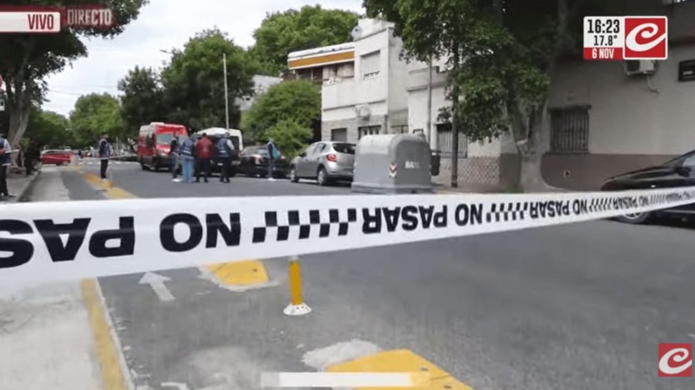 Se despleg� un gran operativo en el lugar del macabro hallazgo.