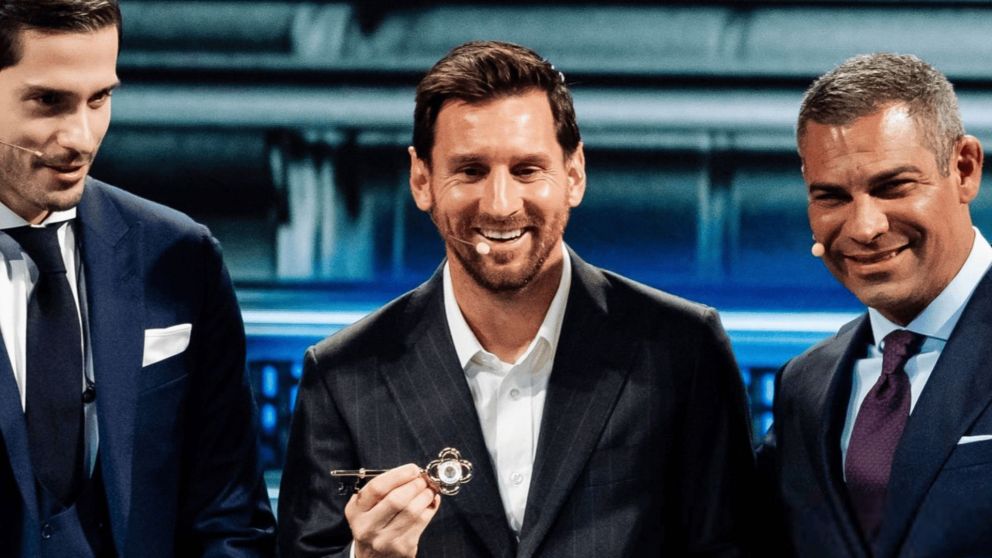 Lionel Messi fue condecorado en el American Business Forum en Miami.