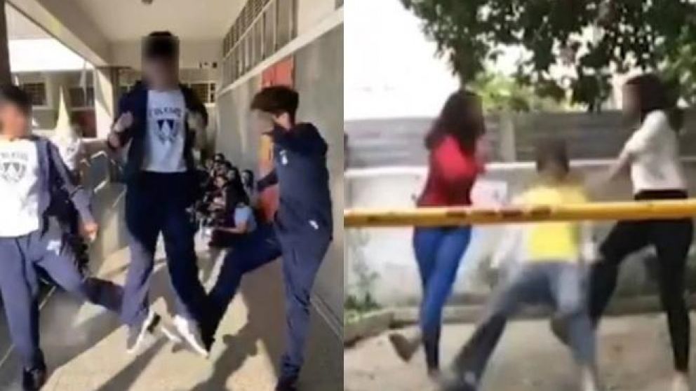 Los jóvenes se grabaron realizando el peligroso reto (Captura).