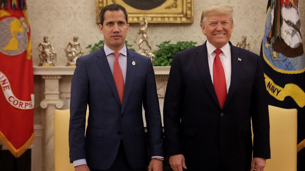 Trump y Guaidó, en la Casa Blanca.