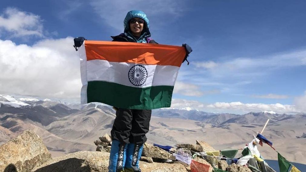 Kaamya Karthikeyan escal� el Aconcagua con su pap�. (Instagram)