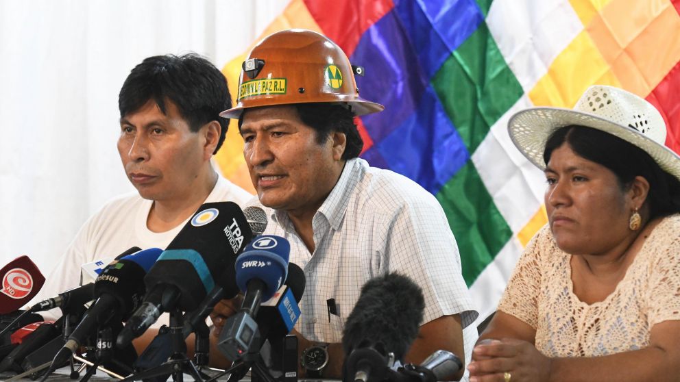 Evo no descarta postularse para algún cargo (Carlos Ventura/Crónica).