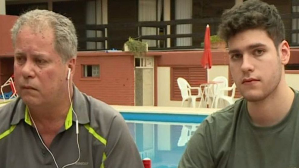 José María Ventura con su hijo Pablo, acusado de forma gratuita.