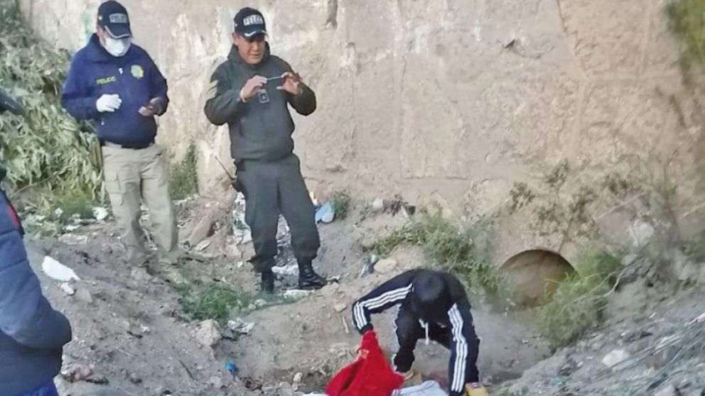 Este es el lugar donde la mujer arroj� los cuerpos.