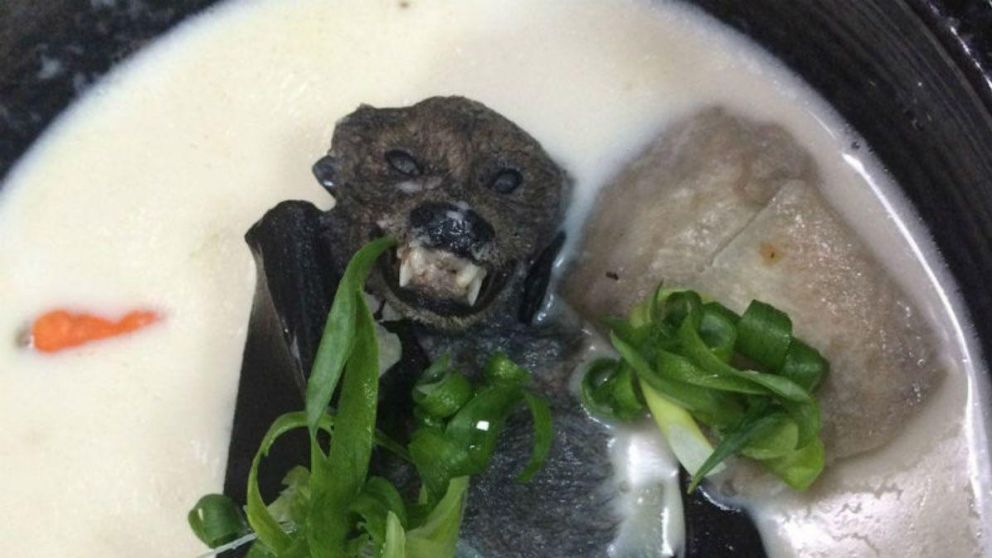 La sopa de murciélago es una de las comidas señalas como causantes del origen de la pendemia.