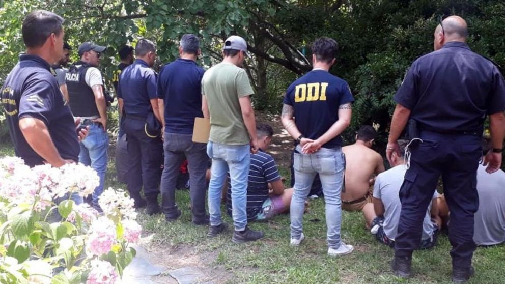 Los diez rugbiers fueron detenidos en el chalet que alquilaban en Villa Gesell (Archivo).