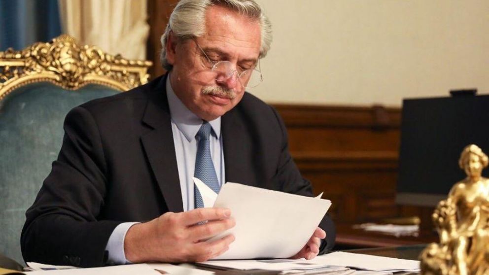 El presidente Alberto Fernández trabaja en distintas cuestiones.