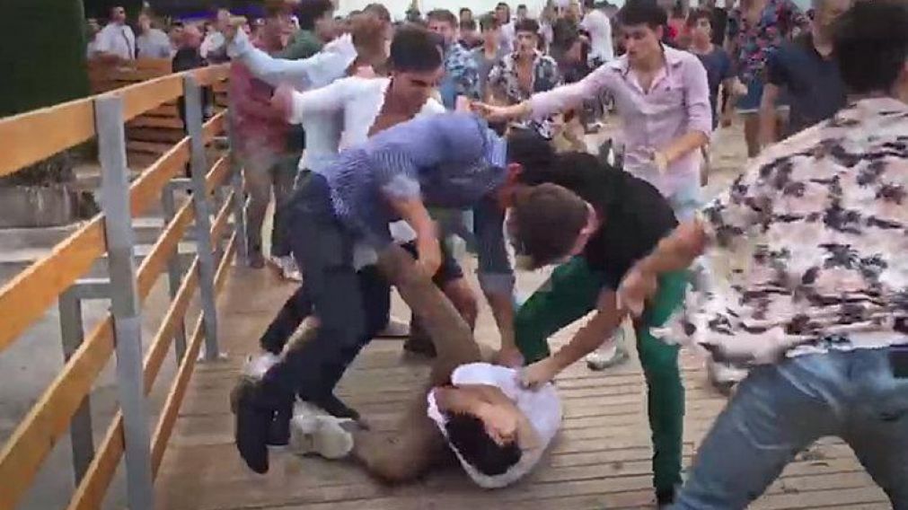 Violento enero en "La Feliz" (Captura de video).