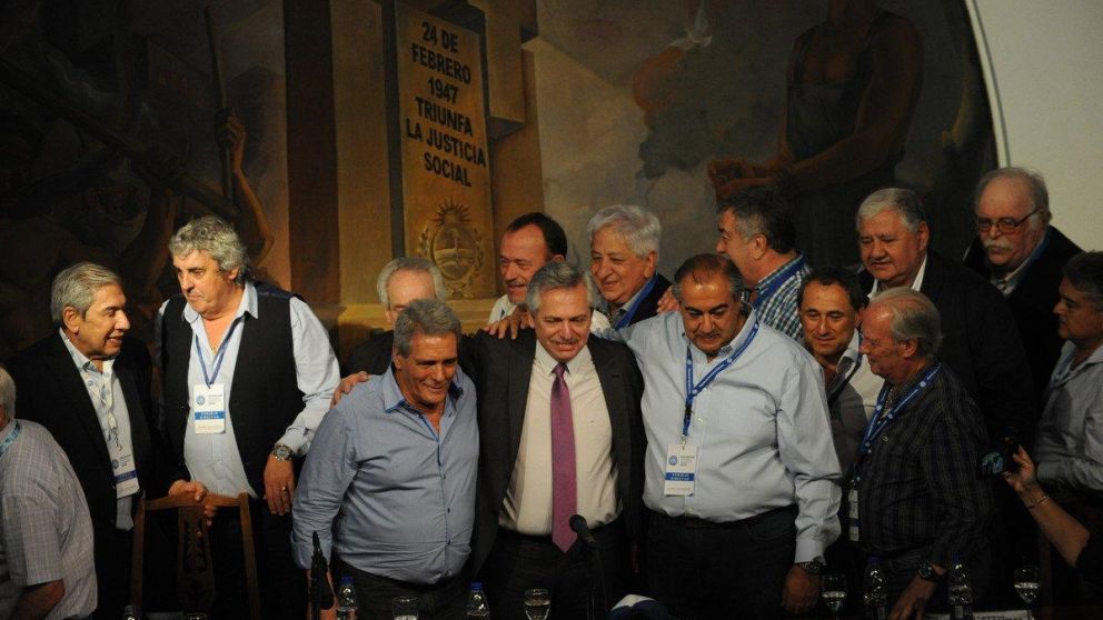 La relación entre Alberto Fernández y los gremios, al momento, a buen puerto.