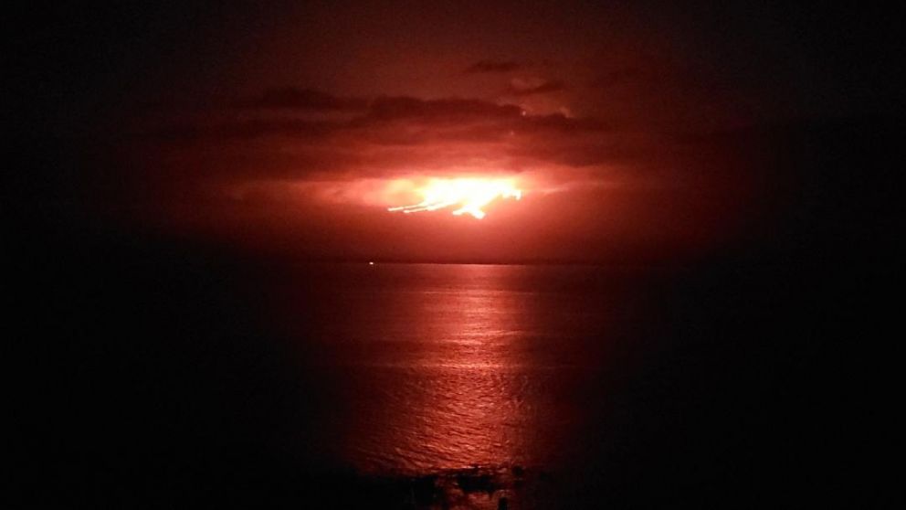 Se trata del volcán La Cumbre, ubicado en la isla Fernandina.