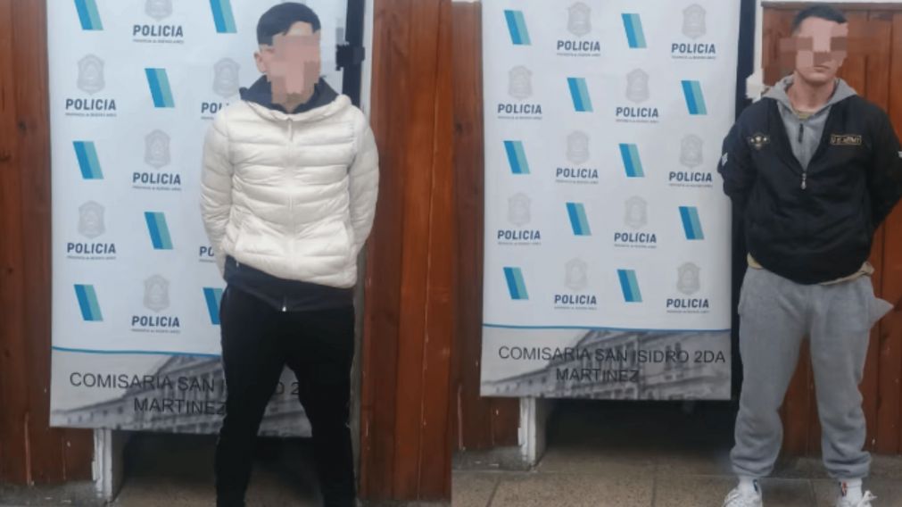 Dos de los integrantes de "La Banda del Millón" detenidos.