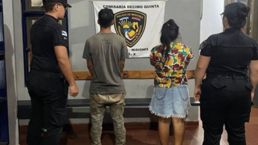 Los acusados fueron detenidos por la Policía de Misiones (Gentileza Primera Edición).
