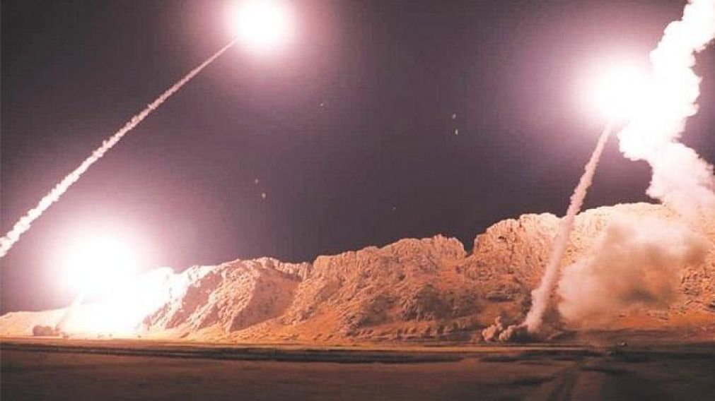 Los misiles lanzados contra la base militar de Estados Unidos en Irak.