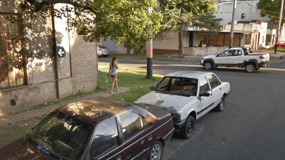 El lugar donde ocurri� el episodio (Google Street View).