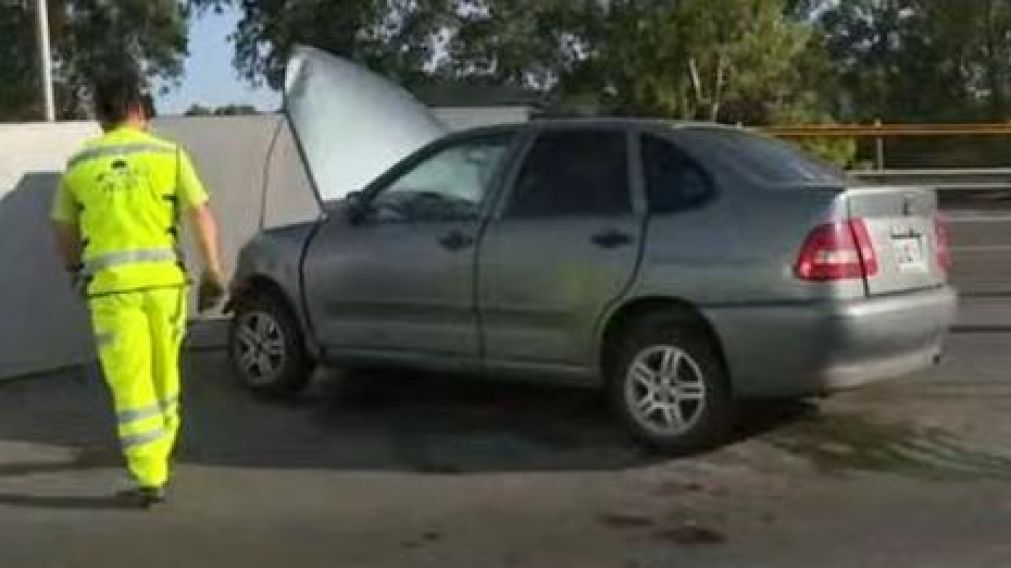 El auto chocó a la altura de la localidad de Don Torcuato.