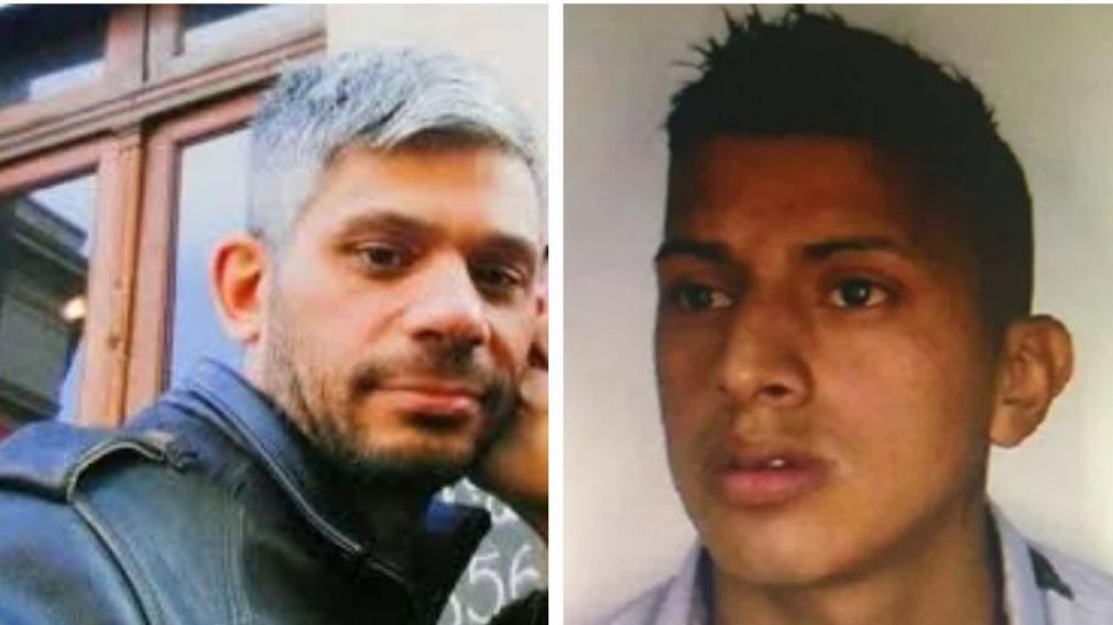 Adrián Albanese, el pizzero asesinado, y Martín Adrián "Vela" Lugo, el único prófugo por el crimen, que murió en el choque.