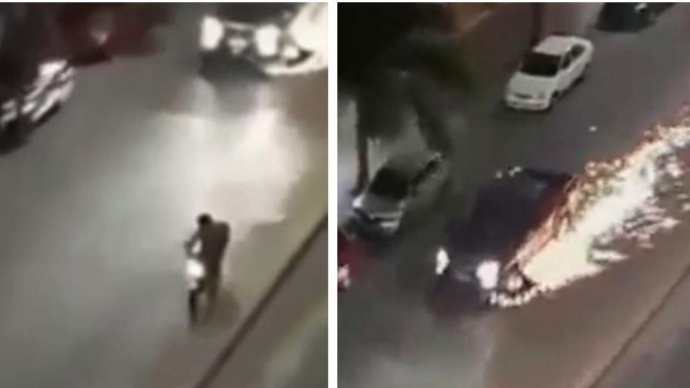 Así camioneta arrastró 10 cuadras a una moto. (Captura de video)