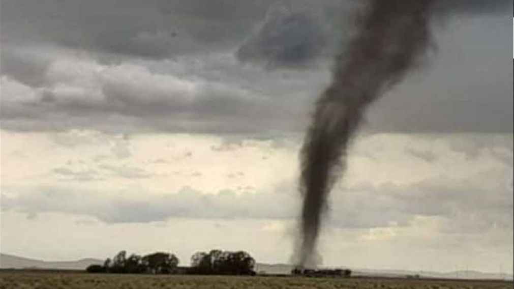 El tornado que pasó por Bahía Blanca.