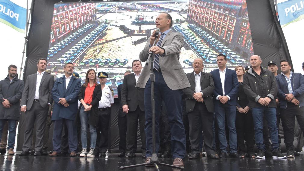 Sergio Berni encabez� el acto de presentaci�n del operativo en Mar del Plata.