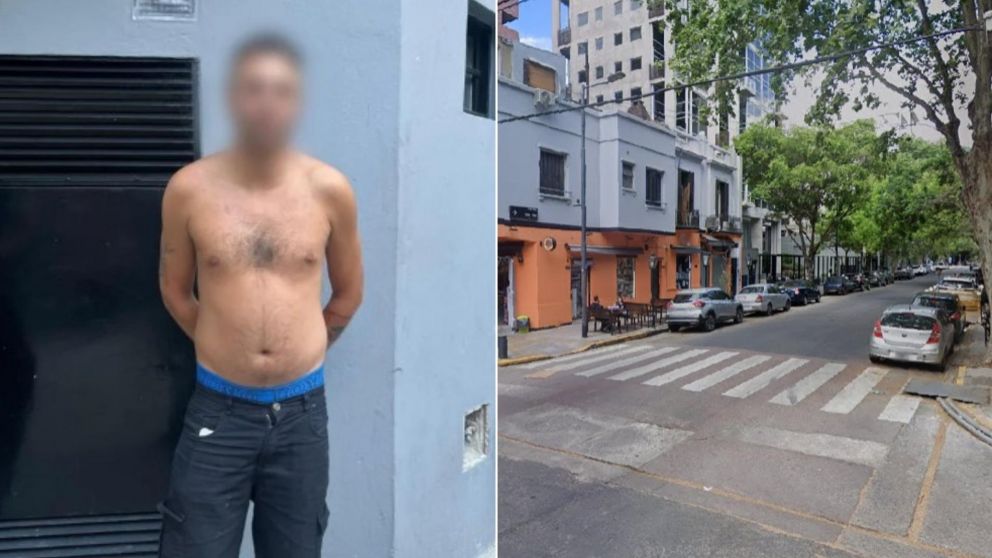 El hombre fue detenido armado en la vía pública, en Palermo.