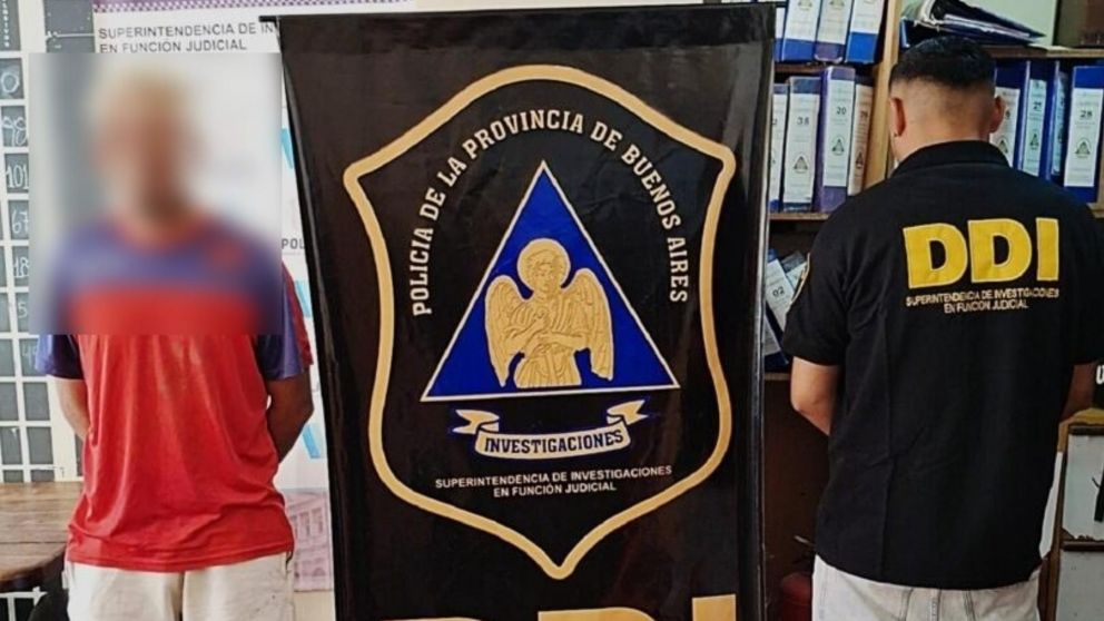 Este es el sujeto que resultó aprehendido por los investigadores policiales.