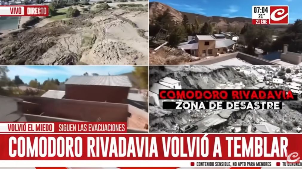 Comodoro Rivadavia volvió a temblar (Crónica HD).