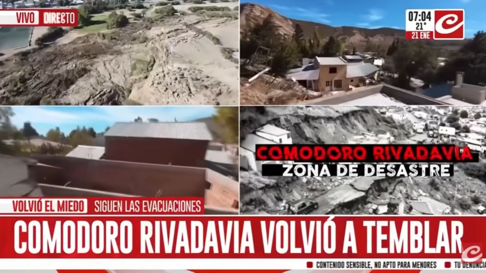 Comodoro Rivadavia volvió a temblar (Crónica HD).