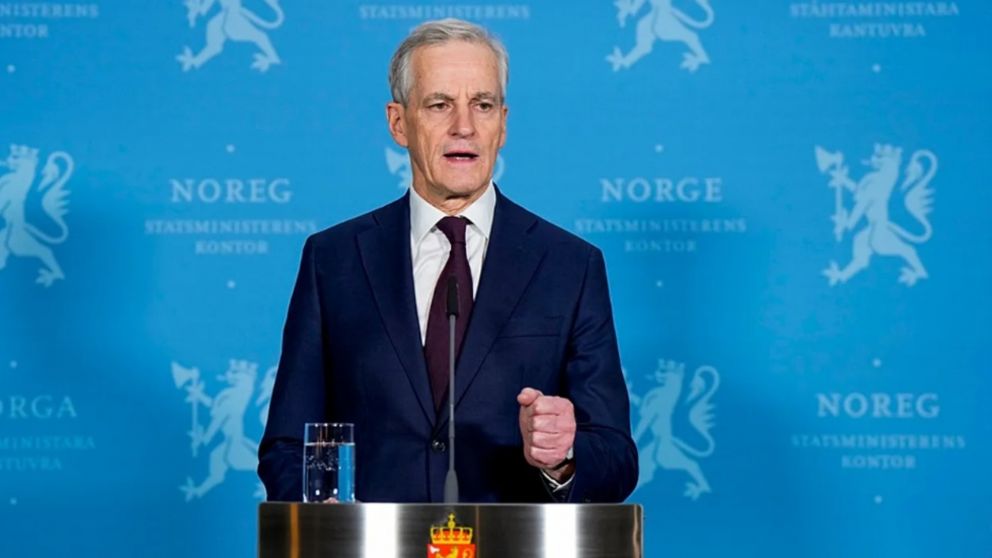 El primer ministro de Noruega, Jonas Gahr Støre (Gentileza Euronews).