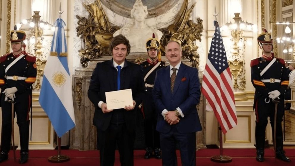 El embajador Lamelas agradeció el apoyo de Milei al gobierno de Donald Trump.
