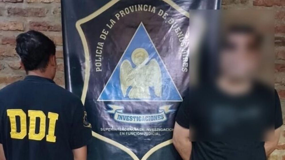 Este es el sujeto que resultó aprehendido por los investigadores policiales.