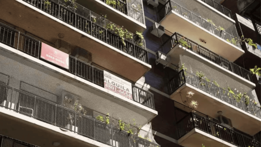 Alquileres de departamentos en un barrio