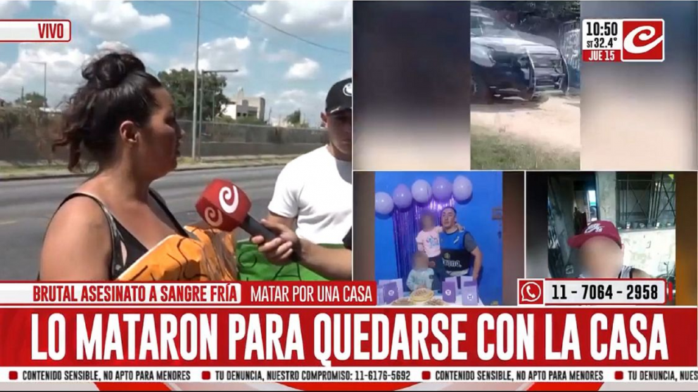 La familia denuncia que lo mataron porque lo querían sacar de la casa.